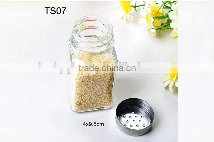 2pcs/set square glass wholesale cruets set in a PVC box