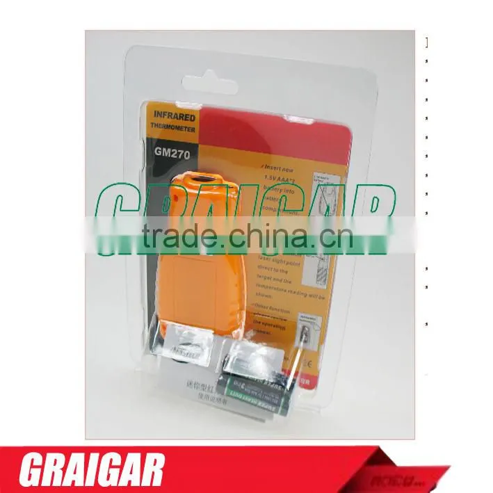 Infrared thermometer GM270 Distance Spot Ratio:8:1 *Emissivity:0.95 preset