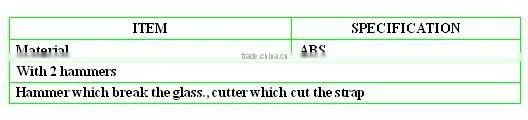 LS-DK16 emergency hammer&cutter