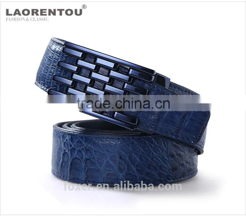 handmade leather belt,fashion leather belt,high quality crocodile belt
