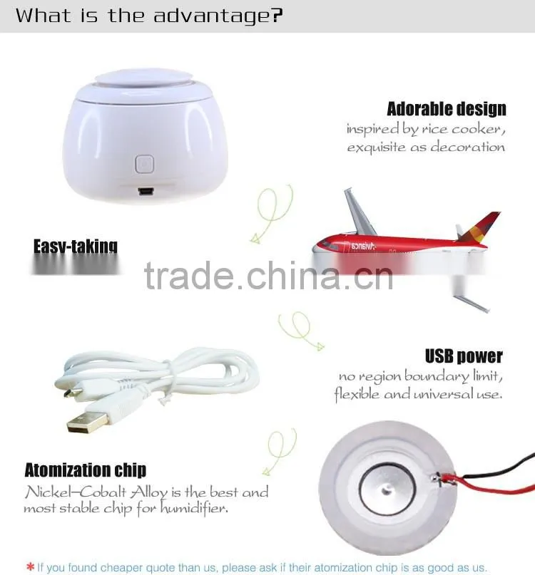 Lovely deisgn Humidifier ultrasonic / Portable humidifier / Mini humidifier