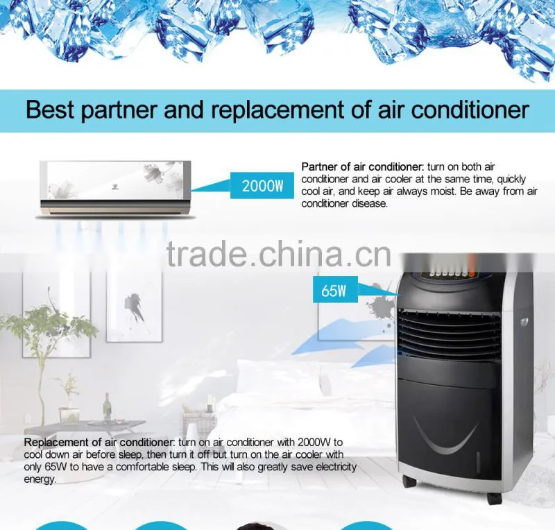 Digital Control Air Cooler With Casters