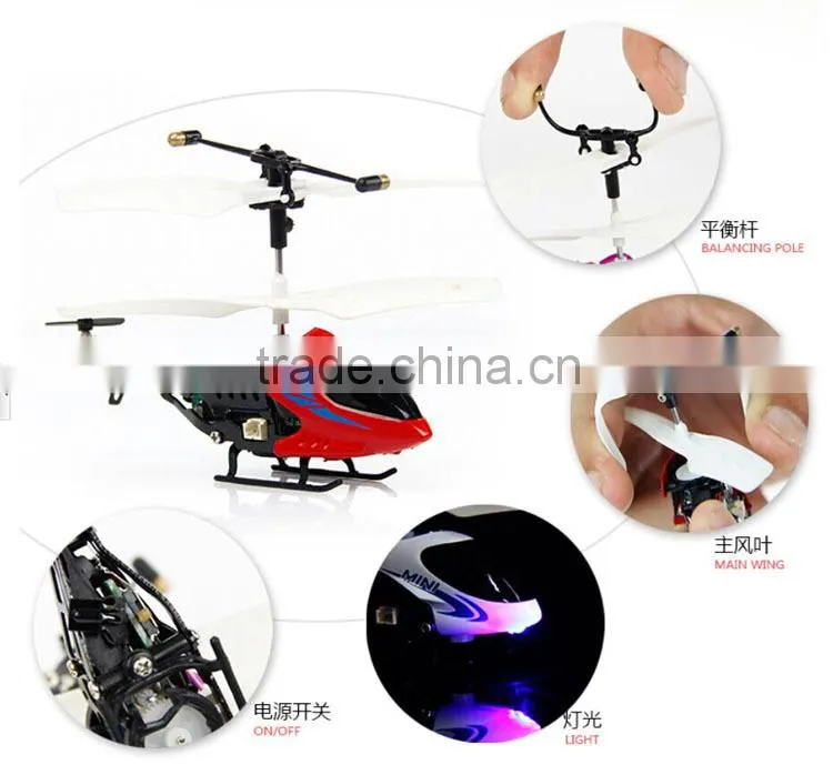 8CM Smallest 3.5 Channel Infrared Mini RC Helicopter With Gyro