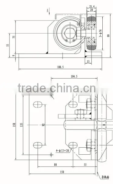 Elevator Rolling Guide Shoe for Counterweight