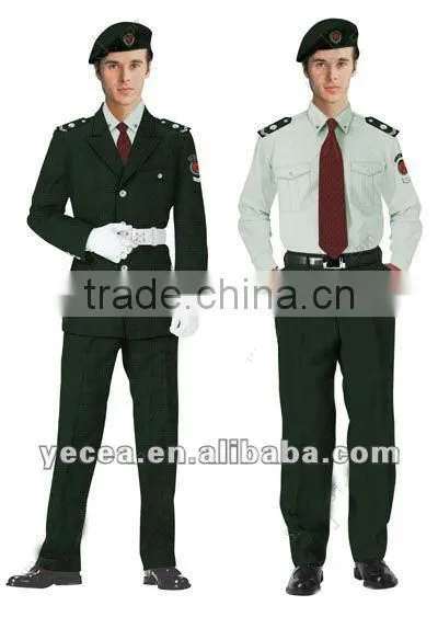 Hot selled good quality 65%35%TC guard uniform