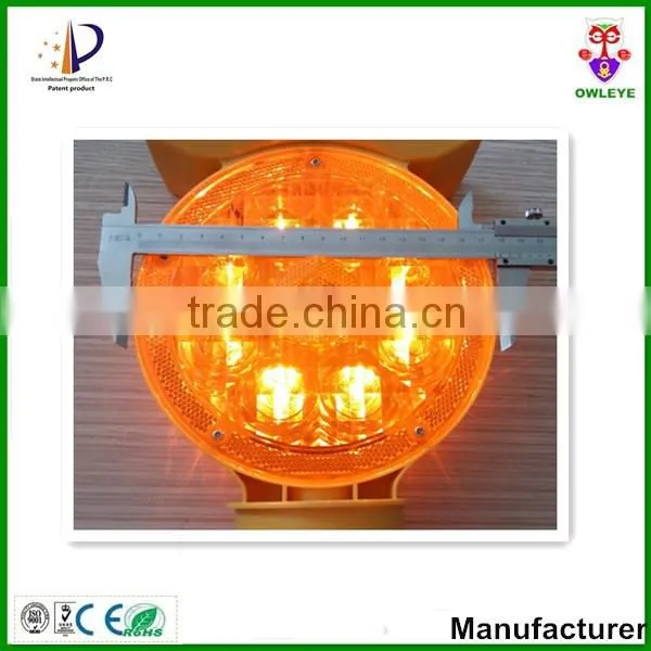 Solar LED Road Hazard Warning Light