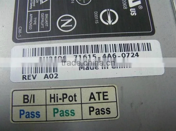GD323 0GD323 CN-0GD323 PS-5651-1 650W Power Supply for PowerEdge 1800 with warranty