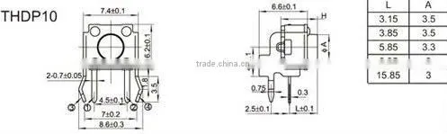 FTHDP11 right angle type tact switch