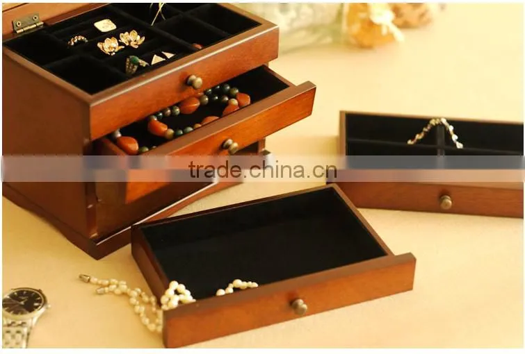 Alibaba China Wooden Custom Jewelry Box for Jewelry