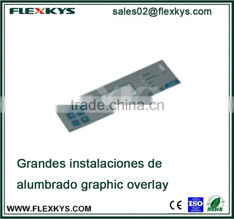 Grandes instalaciones de alumbrado sticker printing graphic overlay