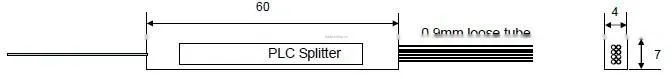 fiber optic Blockless PLC Splitter