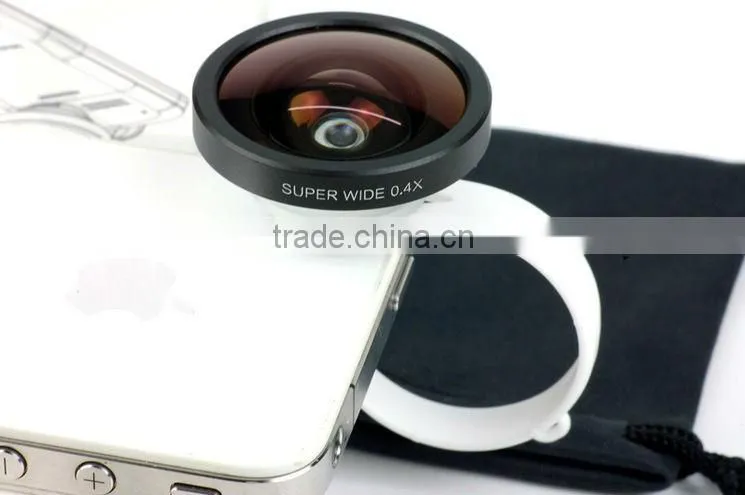 Portable 0.4X Wide Camera Lens For iPhone/iPad/Samsung/HTC