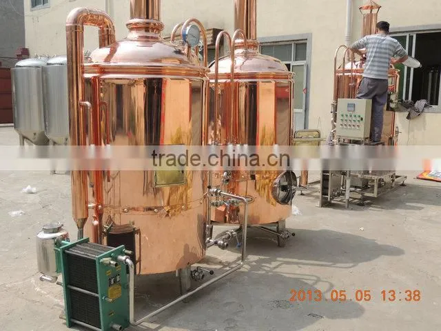 red copper beer equipment