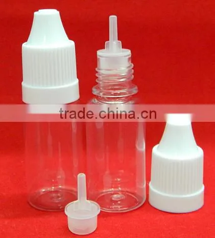 5ml 10ml PET clear brown E cigarette medicine juice liquid plastic dropper bottle with long thin tip and childproof cap