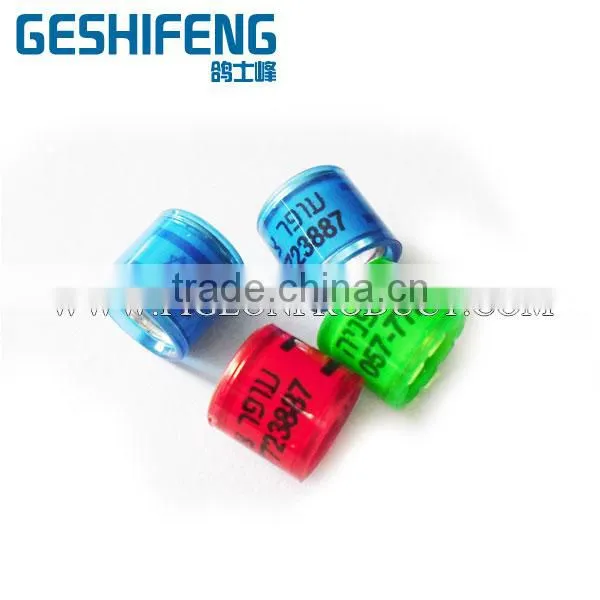 8mm Aliuminium core with plastic coat pigeon foot rings,Breeders band for tag