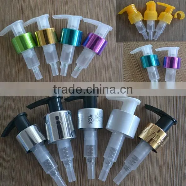 Plastic Lotion Pump spring outboard left-right locked