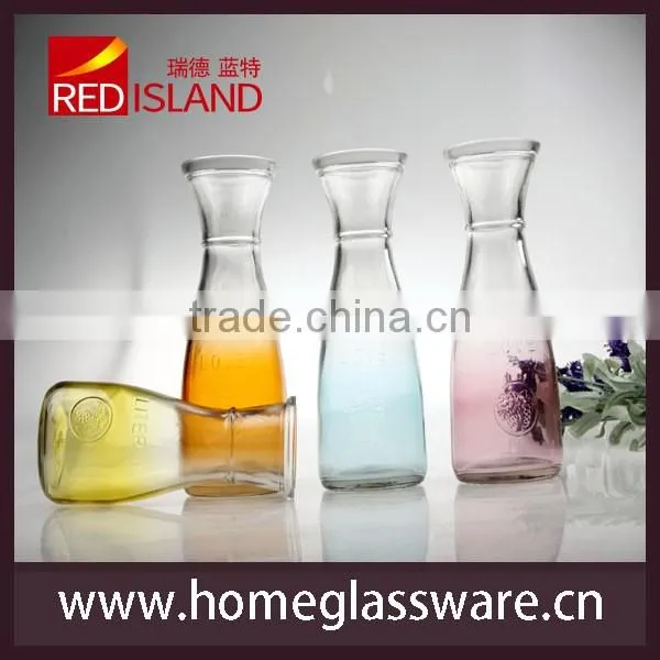 380ml colored glass bottle for juice&milk