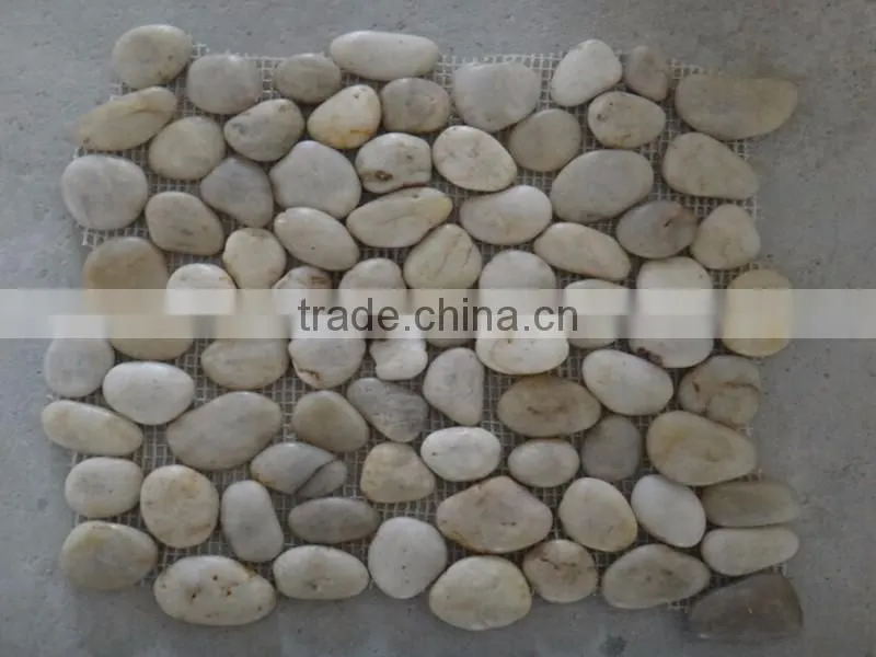 Hot sell natural white meshed pebble