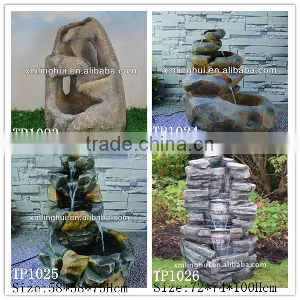 Resin Pot Rockery Waterfall Garden Water Fountain