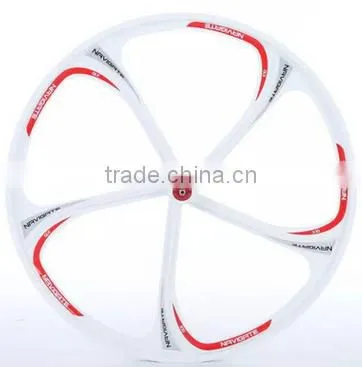 26inch 5 spoke lightest strongest magnesium alloy bike wheel /fixed gear type hub bike wheel