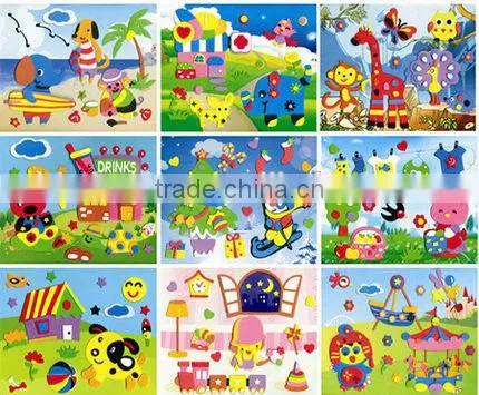 15090232whole sale EVA sticker printing, high quality EVA faom kids sticker printing ,customized EVA foam sticker printing