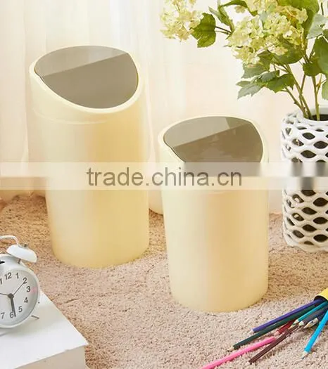 Colorful Multifunction Colorful Living Room Kitchen Bathroom Plastic With Cover Trash Bin Garbage Bin