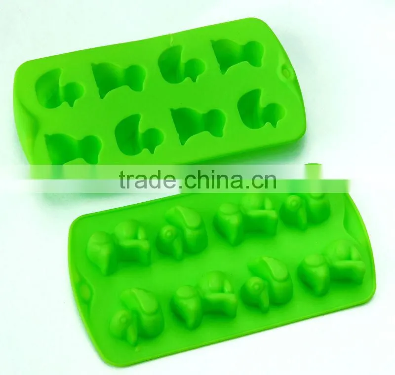 Bow tie and heart design 100% FDA/LFGB food grade ice-tray ice mold