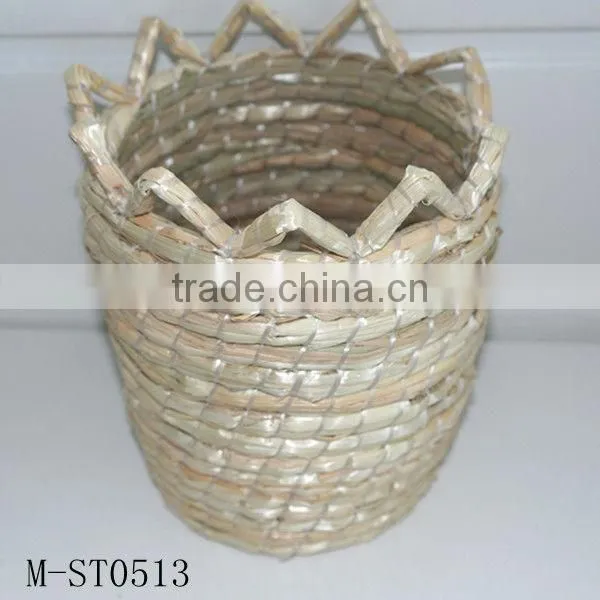 straw basket & Natural straw crafts & straw candy basket
