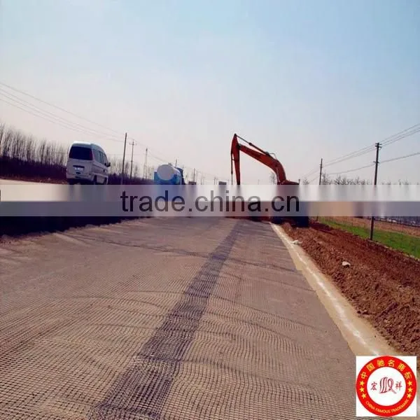 Strengthen the road surface and roadbed Biaxial warp knitted fiberglass geogrid Fiberglass geogrid