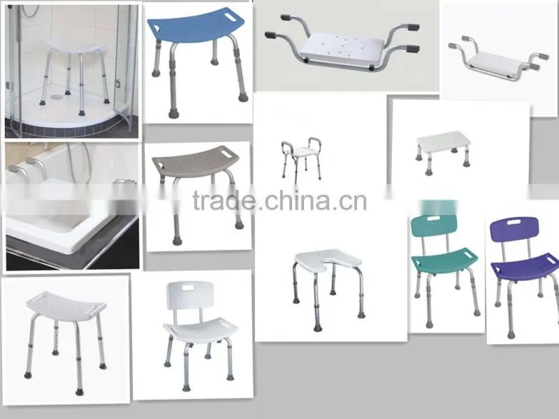 Bath chair with padded armrest