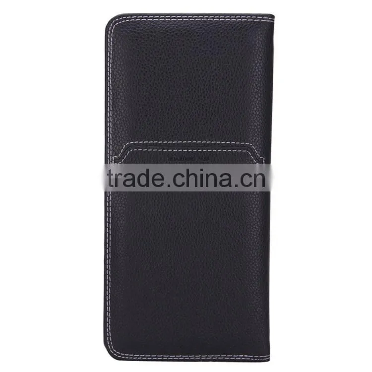 Embossing Leather Passport Holder with RFID Blocking