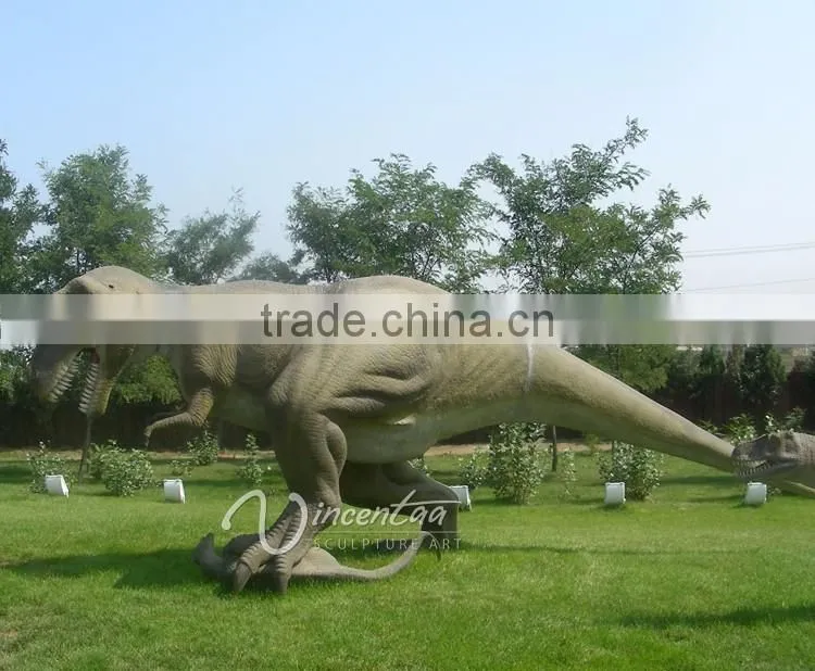 outdoor park decoration life size fiberglass dinosaur statues for sale