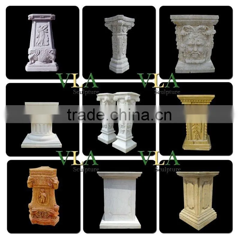 Beautidul Stone Pedestals Sculpture for Garden VP-010K