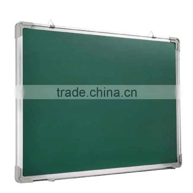 Magnetic classroom geen board with aluminium frame and hook