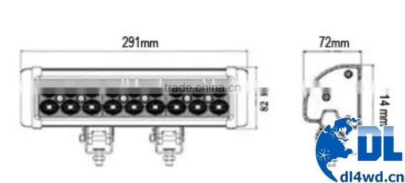 54w Off Road LED Bar Light 4x4 For Car Automotive Vehicle Parts