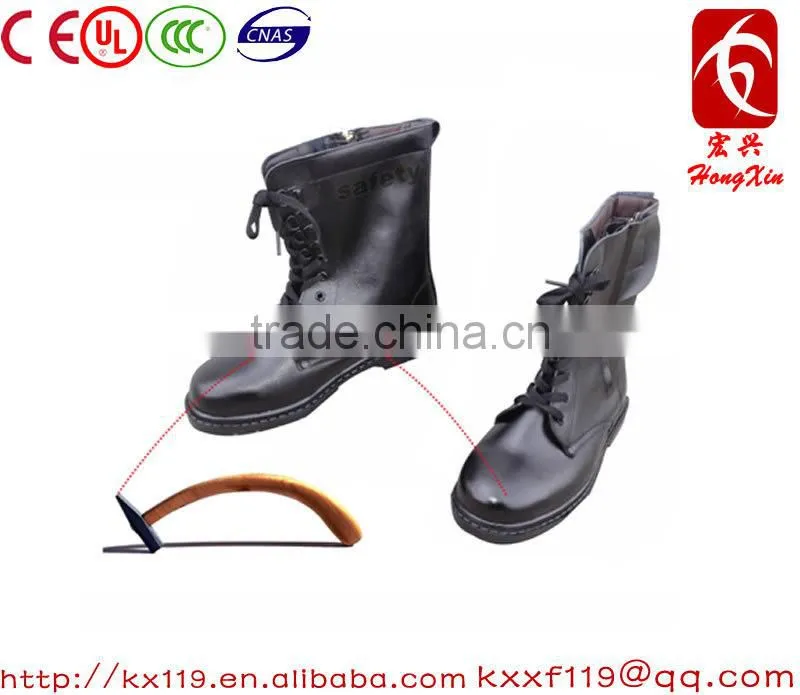 Factory direct sale 2015 New Design steel toe fire station fire safety boots