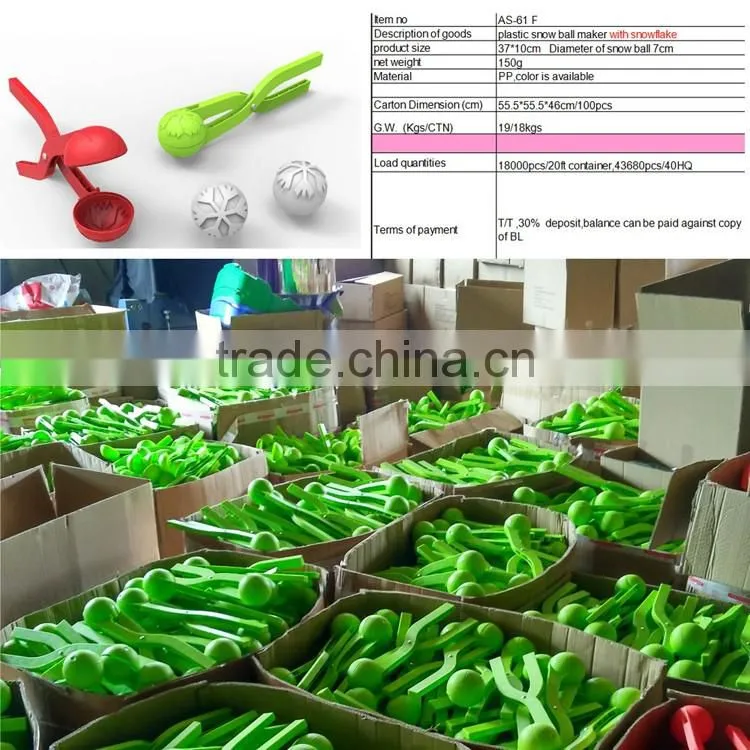 2016 new style Fully stocked Hot new snowflake ball for snowball maker snowball manufacturer