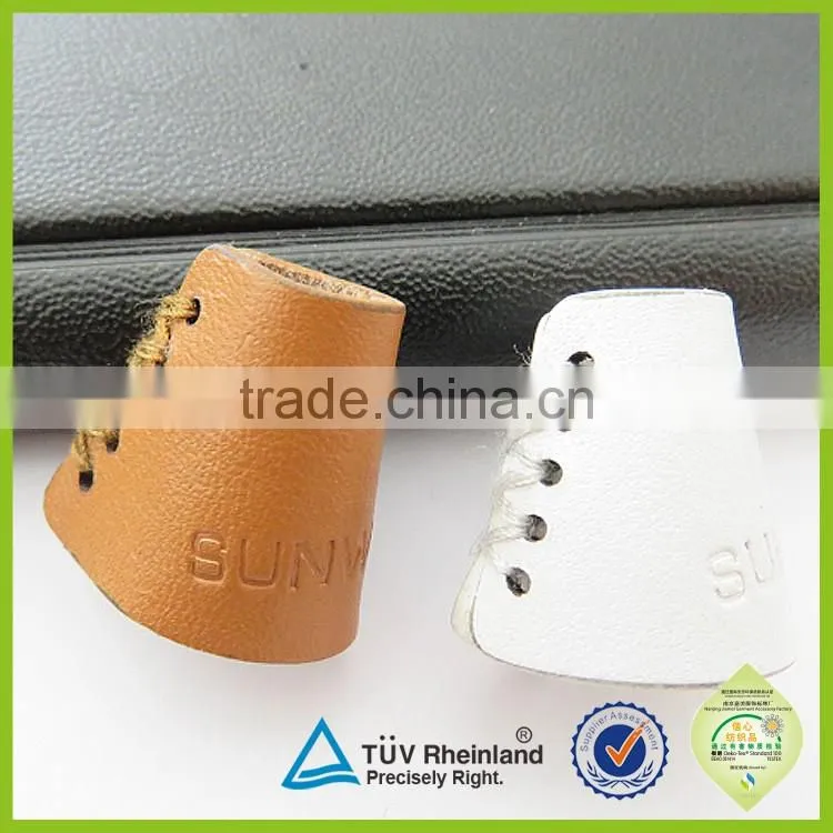 OEM Hole cord lock stoppers leather cord stoppers colored pu stopper
