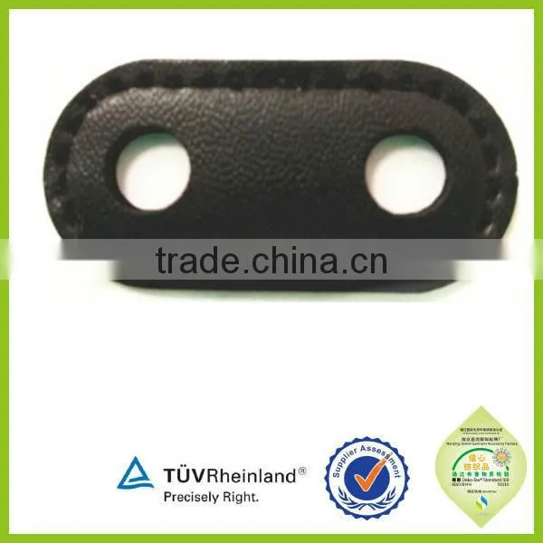OEM Hole cord lock stoppers leather cord stoppers colored pu stopper