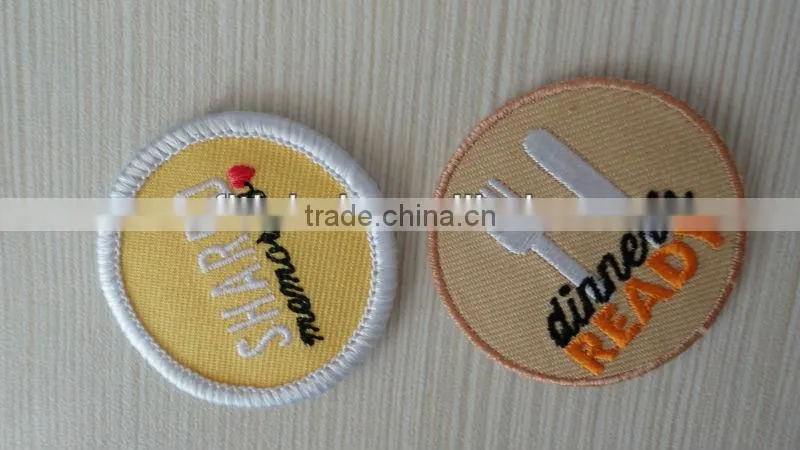 high quality custom embroideried arm sport patches