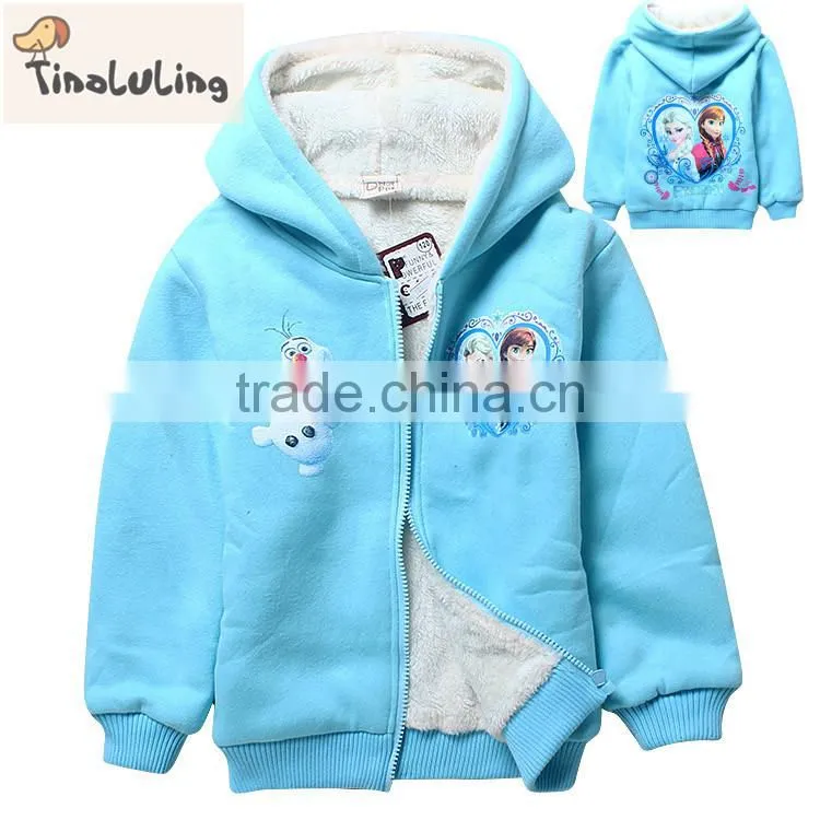 2015 New Winter Girl's winter Cotton Colar Fleece Jackets,Kids Coats,Children's Outwear