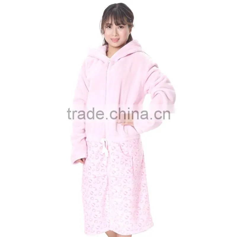 Wholesale Unisex Cheap Pink sleeping robe for women