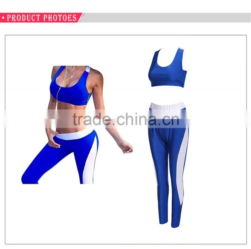 Fashion Gym & Yoga Tops And Pants Clothing Set Fitness Yoga Wear Set 2016