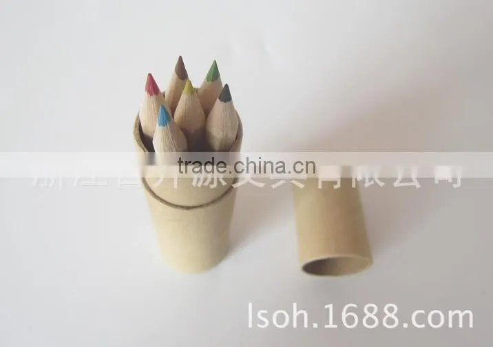 3.5''HB black wood pencils wih diamond in paper tube