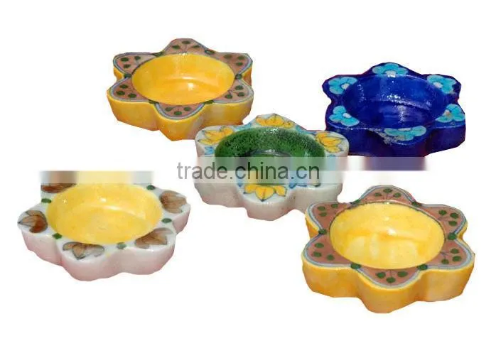 Blue Pottery Incense stand , Ceramic Incense stand