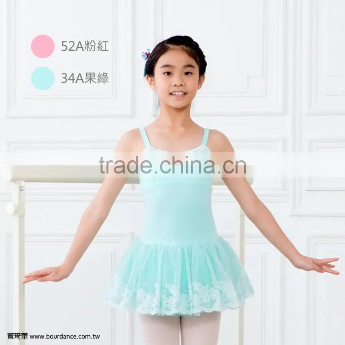 Hot sale front gather ribbon ballet costume child tutu