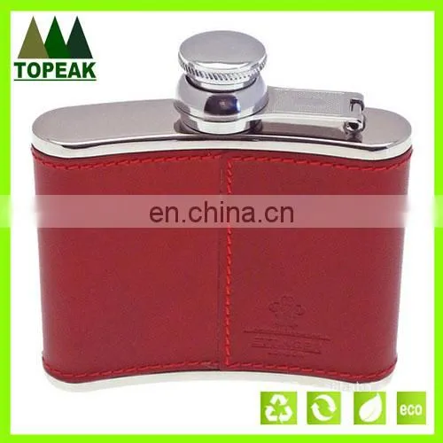 OEM 7oz mini wine flagon stainless steel hip flask