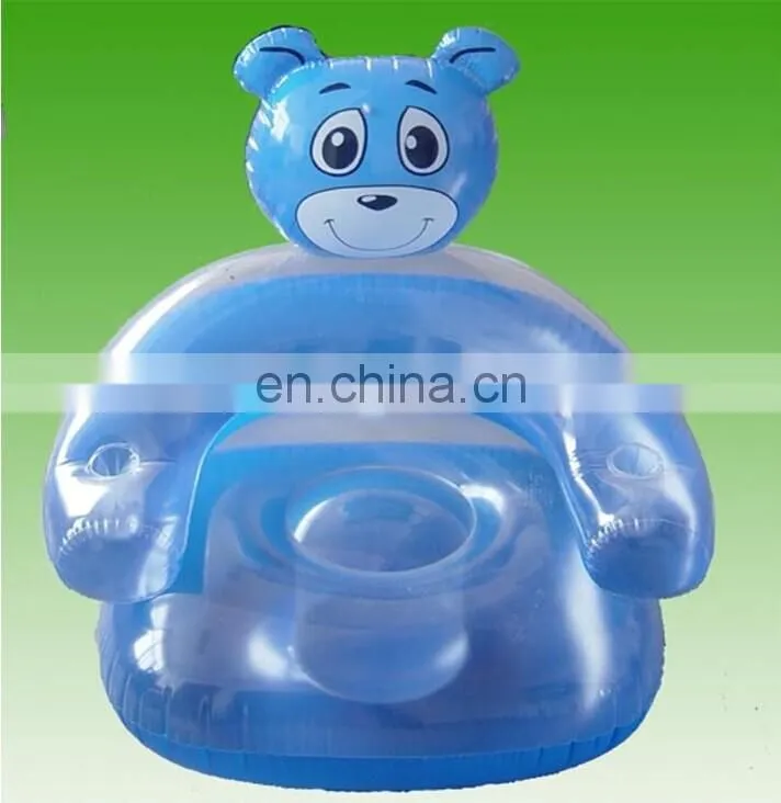 ICTI Approved Material Comply with ASTM standard and EN 71 Cartoon Winnie air bed inflatable bed sofa