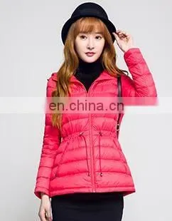 hooded woman winter down jacket for woman dress