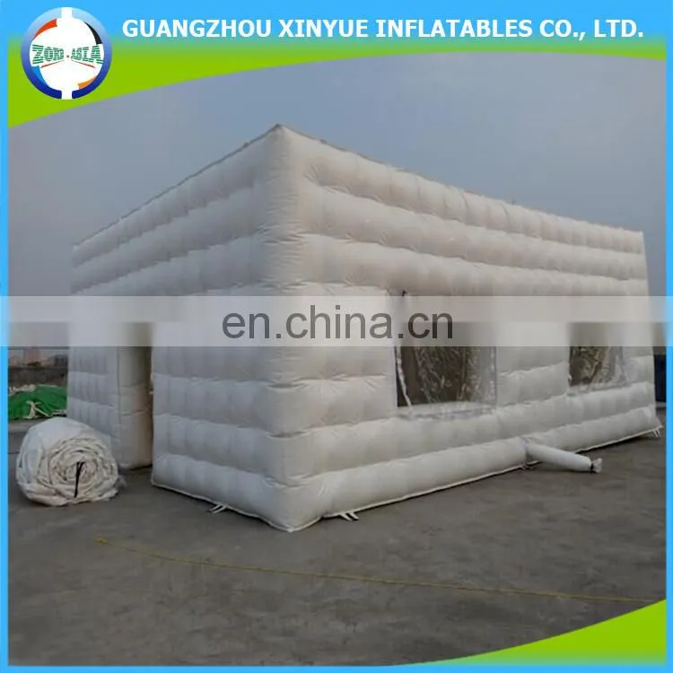 Inflatable outdoor cube camping bubble tent for exhibition